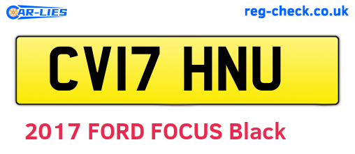 CV17HNU are the vehicle registration plates.