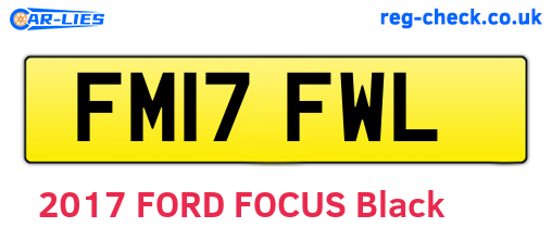 FM17FWL are the vehicle registration plates.