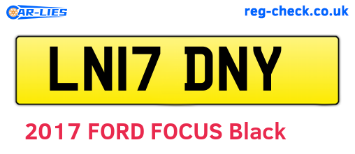 LN17DNY are the vehicle registration plates.