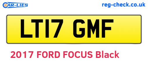 LT17GMF are the vehicle registration plates.