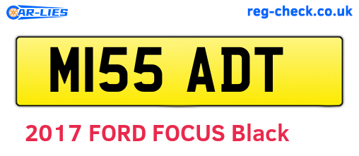 M155ADT are the vehicle registration plates.