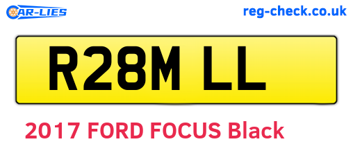 R28MLL are the vehicle registration plates.