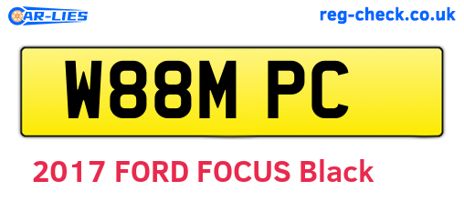 W88MPC are the vehicle registration plates.
