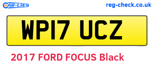 WP17UCZ are the vehicle registration plates.