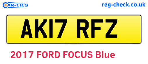 AK17RFZ are the vehicle registration plates.