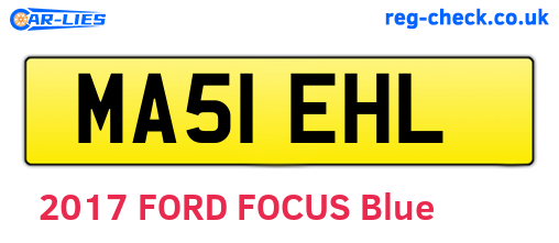 MA51EHL are the vehicle registration plates.