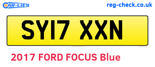 SY17XXN are the vehicle registration plates.