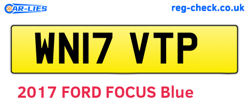 WN17VTP are the vehicle registration plates.