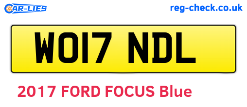 WO17NDL are the vehicle registration plates.