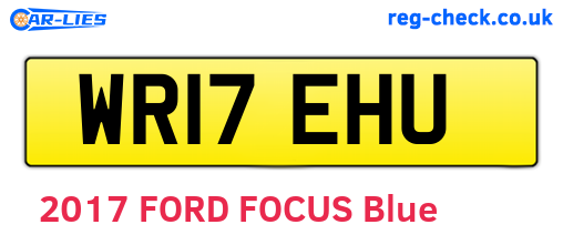 WR17EHU are the vehicle registration plates.