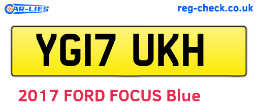 YG17UKH are the vehicle registration plates.