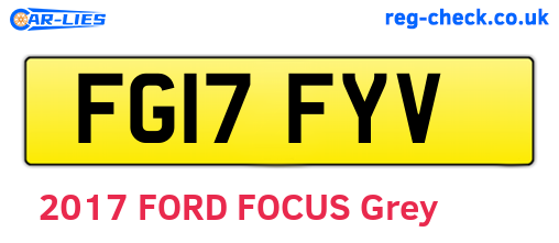 FG17FYV are the vehicle registration plates.