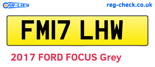 FM17LHW are the vehicle registration plates.
