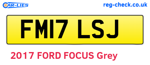 FM17LSJ are the vehicle registration plates.