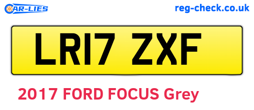 LR17ZXF are the vehicle registration plates.