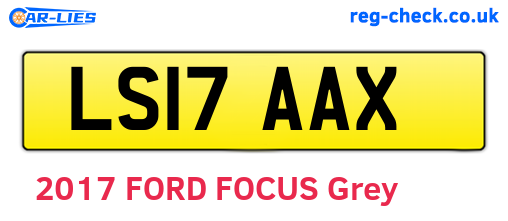 LS17AAX are the vehicle registration plates.