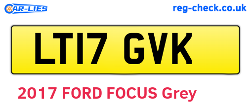 LT17GVK are the vehicle registration plates.