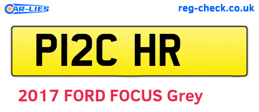 P12CHR are the vehicle registration plates.
