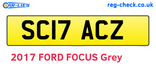 SC17ACZ are the vehicle registration plates.