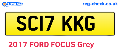 SC17KKG are the vehicle registration plates.