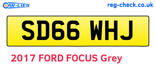 SD66WHJ are the vehicle registration plates.