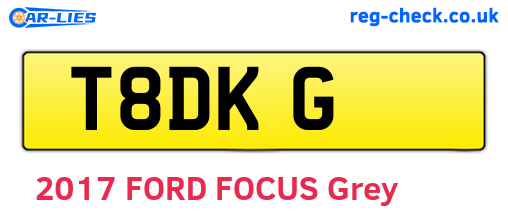 T8DKG are the vehicle registration plates.