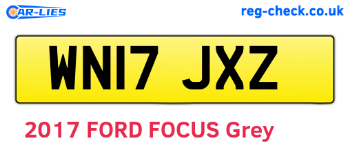 WN17JXZ are the vehicle registration plates.