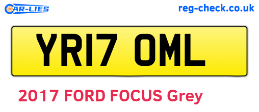 YR17OML are the vehicle registration plates.