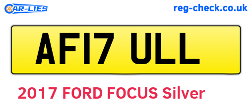 AF17ULL are the vehicle registration plates.
