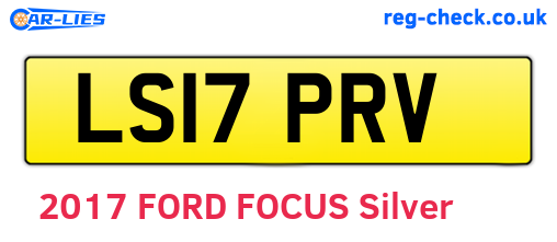 LS17PRV are the vehicle registration plates.