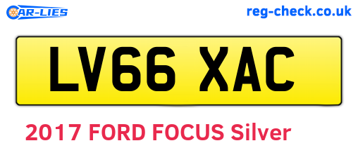 LV66XAC are the vehicle registration plates.