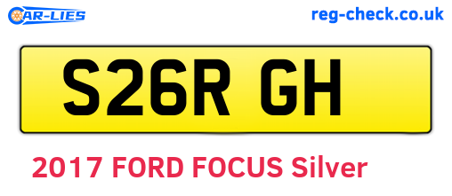 S26RGH are the vehicle registration plates.