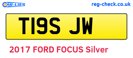 T19SJW are the vehicle registration plates.