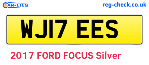 WJ17EES are the vehicle registration plates.