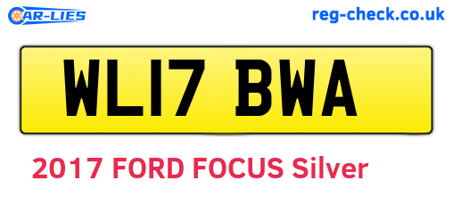 WL17BWA are the vehicle registration plates.