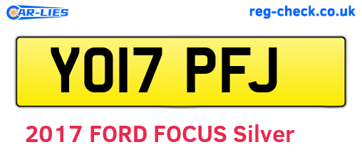 YO17PFJ are the vehicle registration plates.