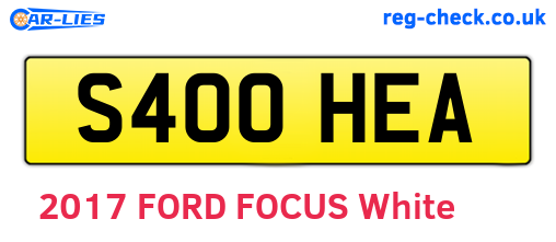 S400HEA are the vehicle registration plates.