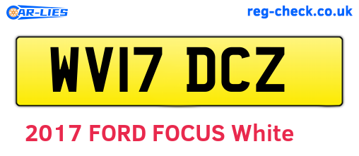 WV17DCZ are the vehicle registration plates.