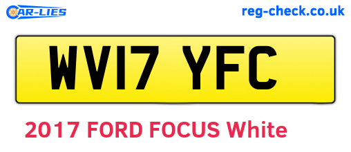 WV17YFC are the vehicle registration plates.