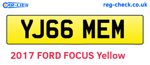 YJ66MEM are the vehicle registration plates.