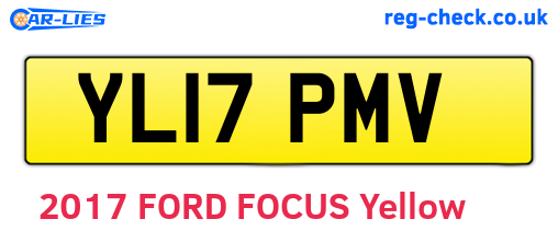 YL17PMV are the vehicle registration plates.