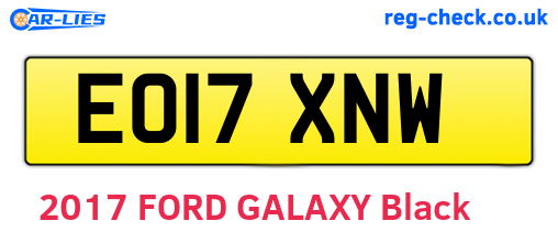 EO17XNW are the vehicle registration plates.