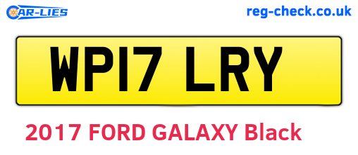WP17LRY are the vehicle registration plates.