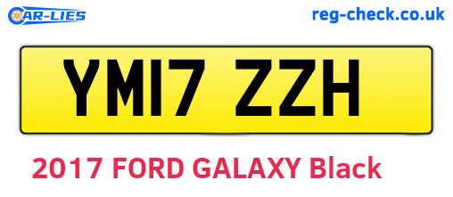 YM17ZZH are the vehicle registration plates.