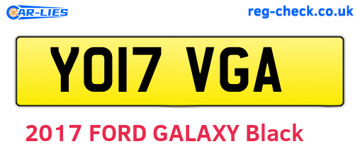 YO17VGA are the vehicle registration plates.