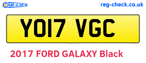 YO17VGC are the vehicle registration plates.