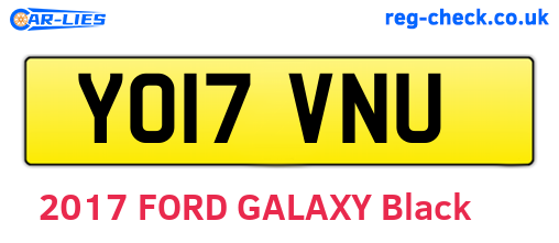 YO17VNU are the vehicle registration plates.
