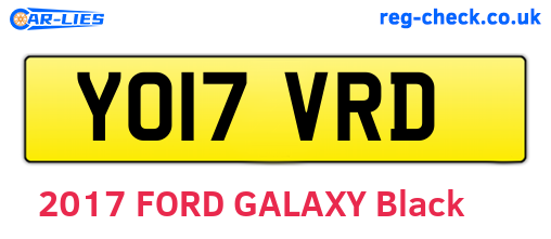 YO17VRD are the vehicle registration plates.