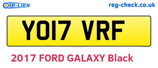 YO17VRF are the vehicle registration plates.