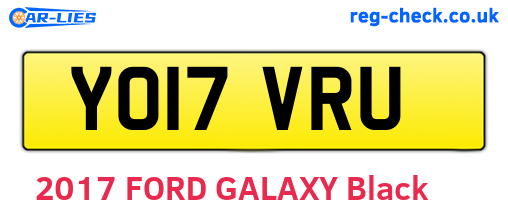 YO17VRU are the vehicle registration plates.